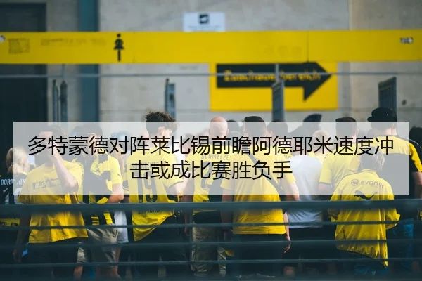 多特蒙德对阵莱比锡前瞻阿德耶米速度冲击或成比赛胜负手